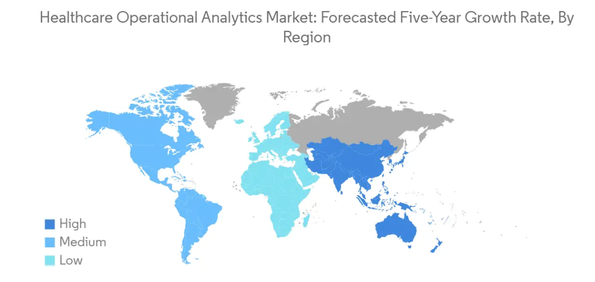 Market Analysis of Healthcare Operational Analytics Market: Forecasted Growth Rate by Region